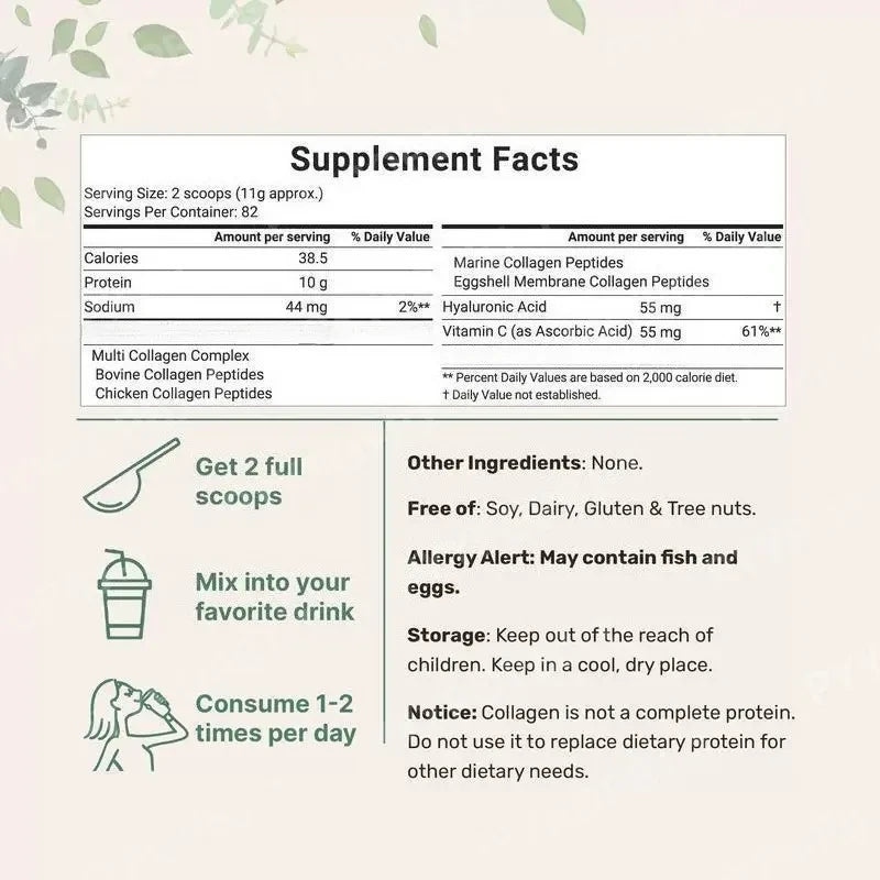 Collagen Peptides Powder with Vitamin C